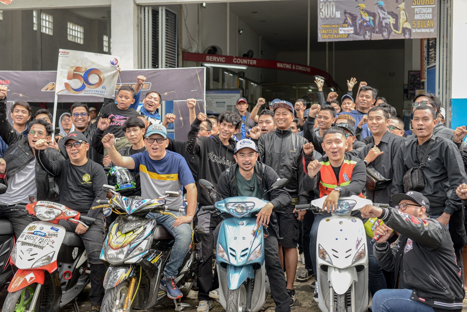 Kegiatan acara Mio Versary di Eramotor Pasar Minggu!