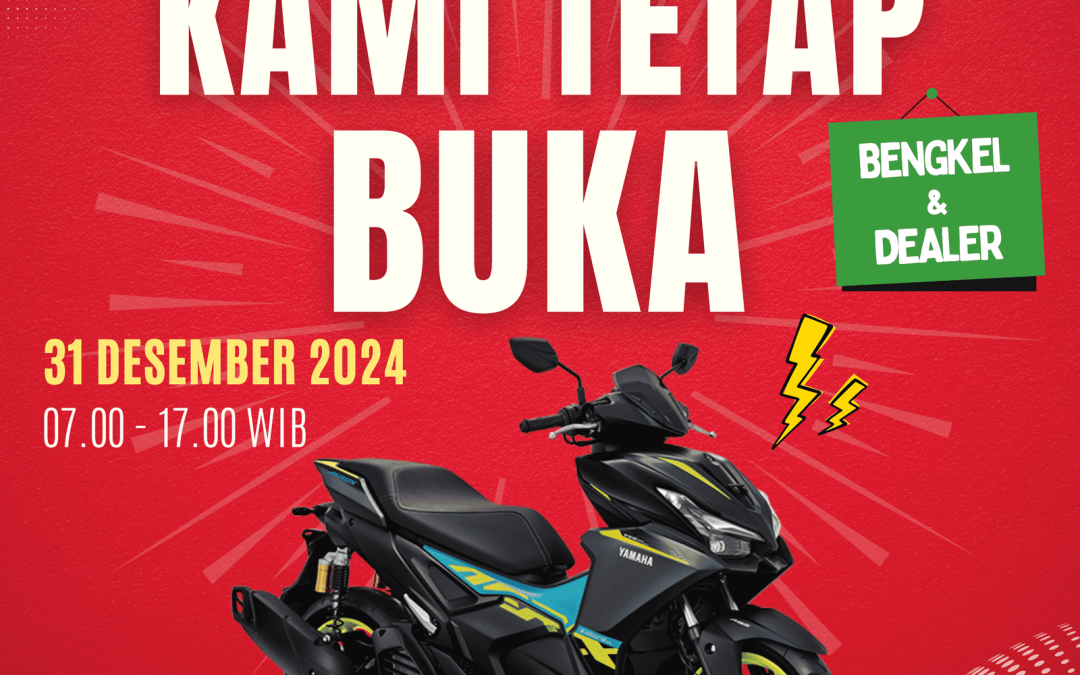 🎆 Tahun baru, layanan tetap OK! 🏍️✨