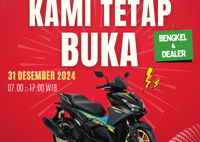 🎆 Tahun baru, layanan tetap OK! 🏍️✨